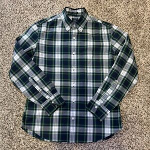 J.Crew Men’s Slim Fit Navy Micro Paisley Shirt | Size Medium | 100% Cotton